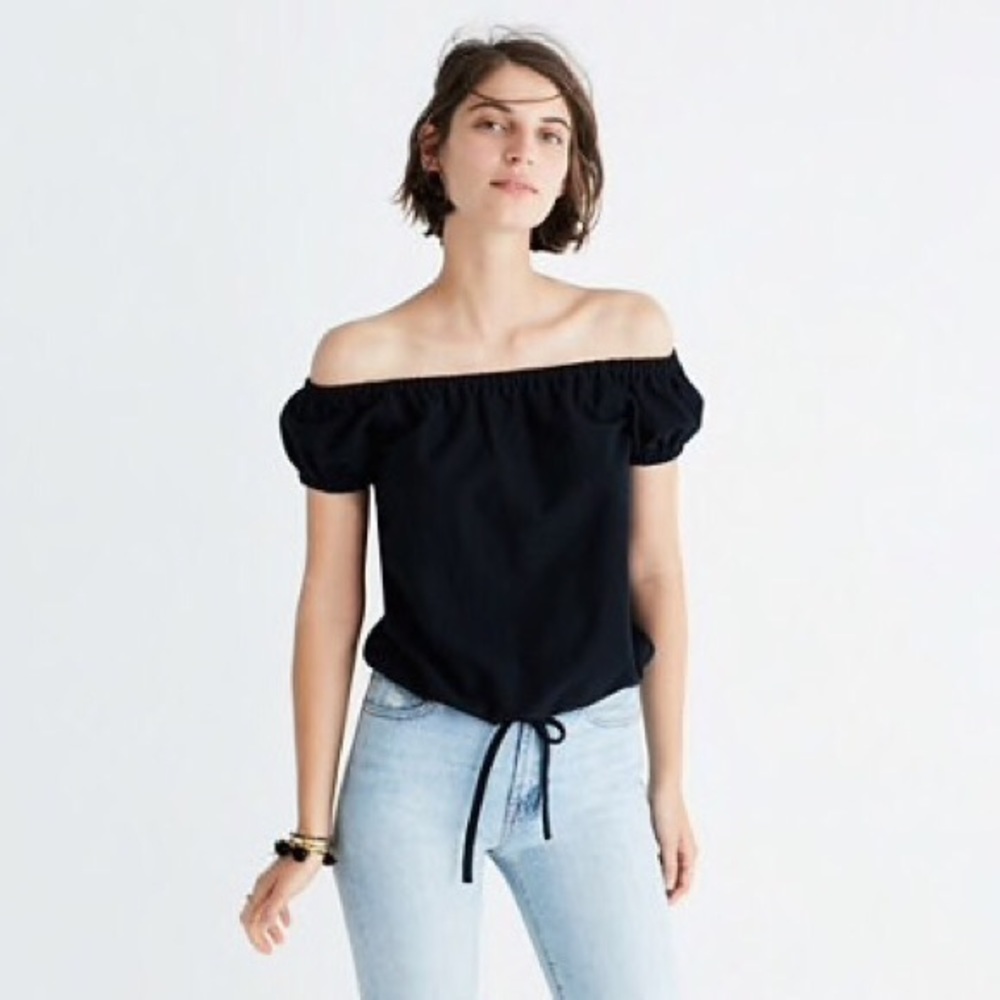 Madewell off the shoulder top size M